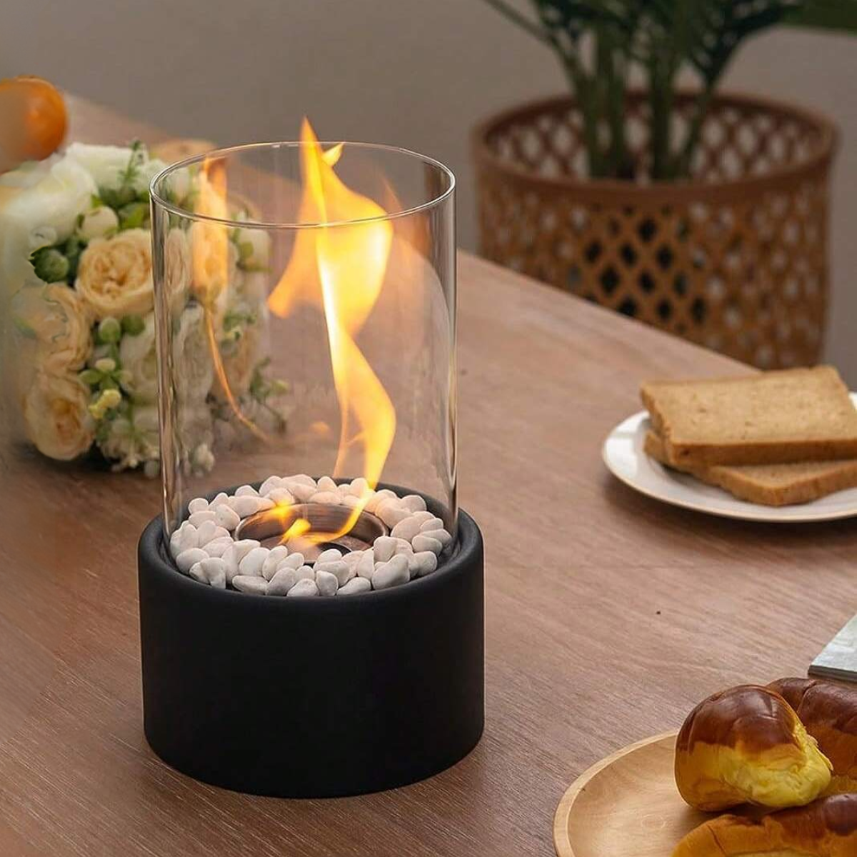 Olie Lampe – Glas og Metal, Elegant Design til Indendørs eller Udendørs Dekoration