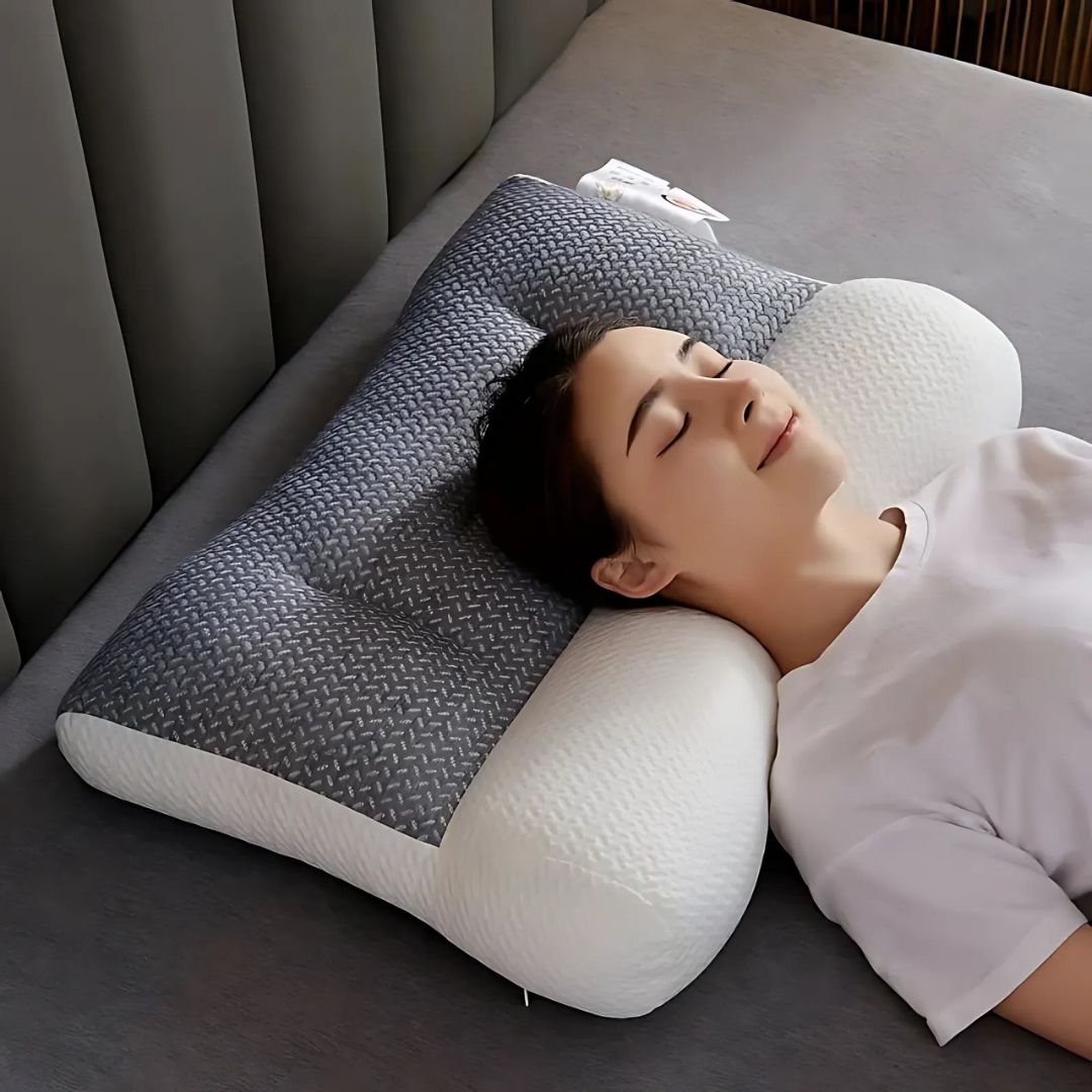 Orthopedic Neck Pillows – Adjustable, White for Improved Sleep Quality and Support