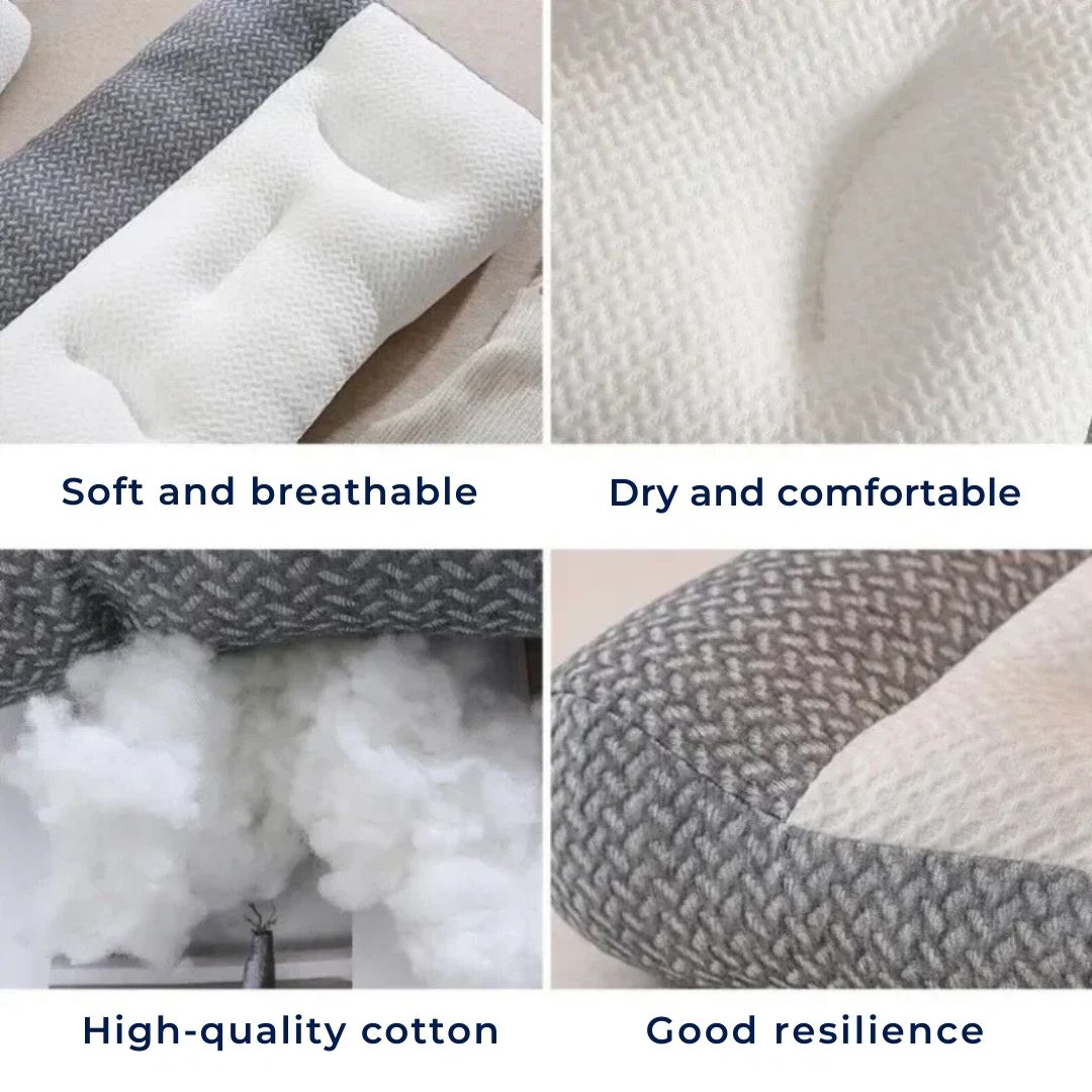 Orthopedic Neck Pillows – Adjustable, White for Improved Sleep Quality and Support