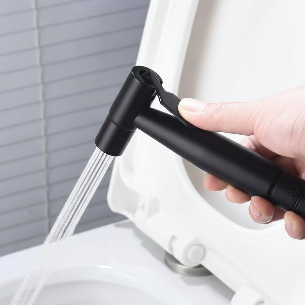 Hand Bidet Spray – Stainless Steel, Modern Design with Hot and Cold Water for Bathroom or Toilet