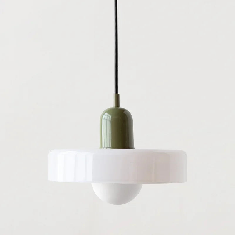 Szklana lampa wisząca – elegancki styl doniczki, zapewniająca nastrojowe oświetlenie w jadalni lub sypialni