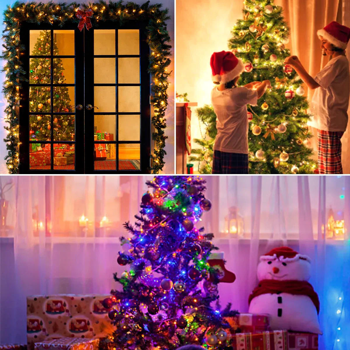 LED Light Chains – Waterproof, Warm White Light for Garden and Outdoor Lighting at Parties and Decoration