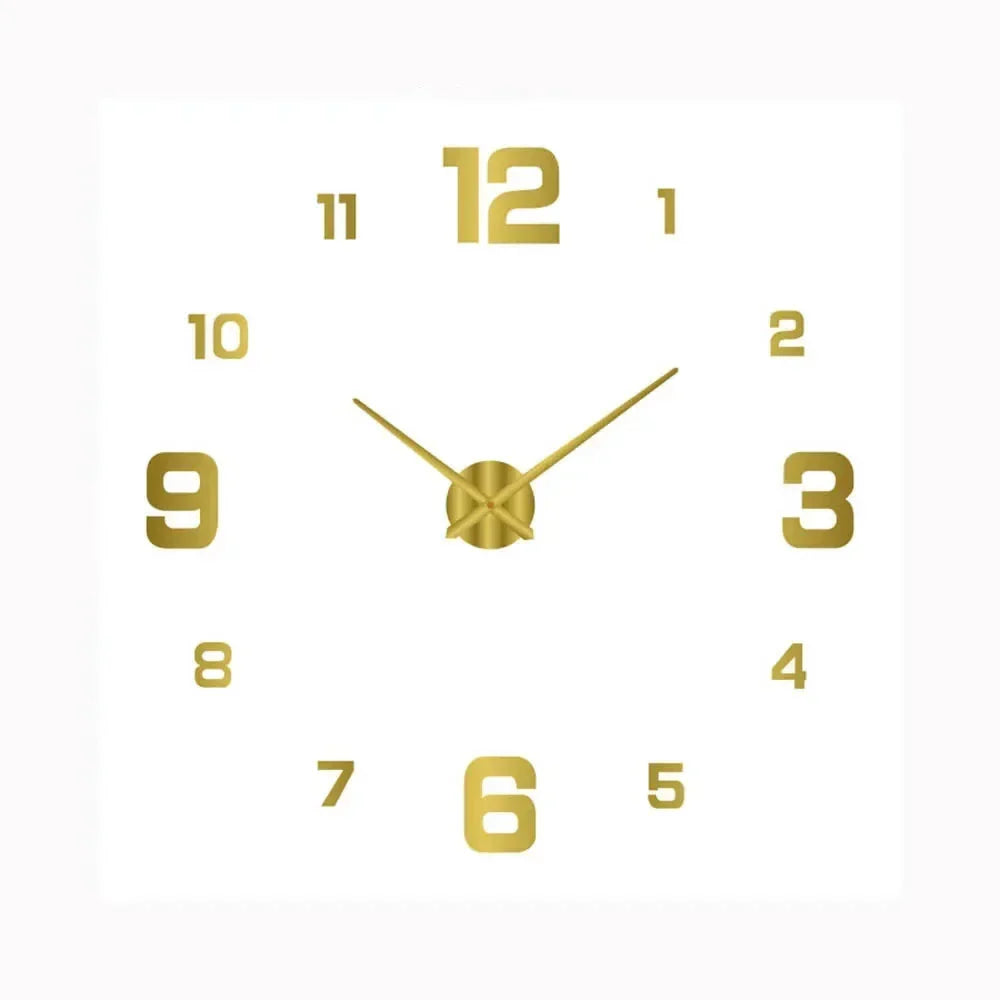 Wall clock – Classic design in black and white, quiet decoration for living room or bedroom