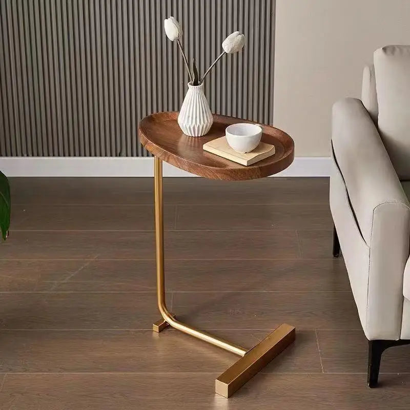 C-shaped Sideboard – Slim and Mobile, Ideal for Sofa or Bedroom in Modern Design
