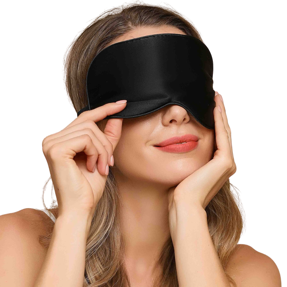 Silk Eye Mask – 100% Mulberry Silk, Full Light Blocking for Relaxation and Travel Comfort