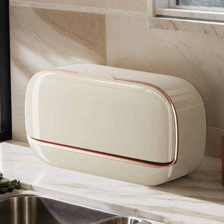 Soap Dispenser – White ABS, Modern Design for Bathroom or Kitchen