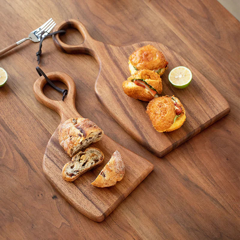 Walnut Cutting and Serving Board – Double-sided, natural design for kitchen and table decoration