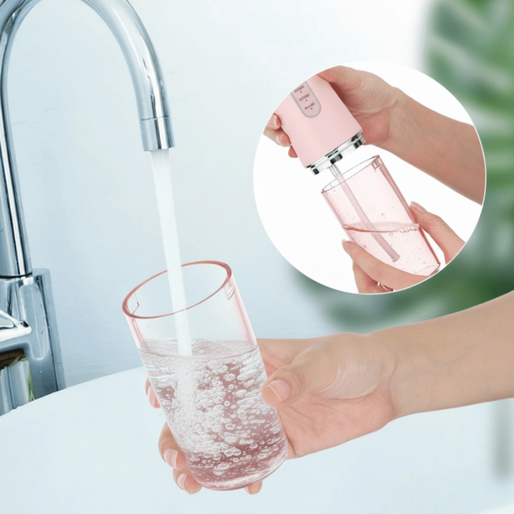 Water Dispenser – Green, with 3 Pressure Settings and a 360° Nozzle for Modern Bathrooms