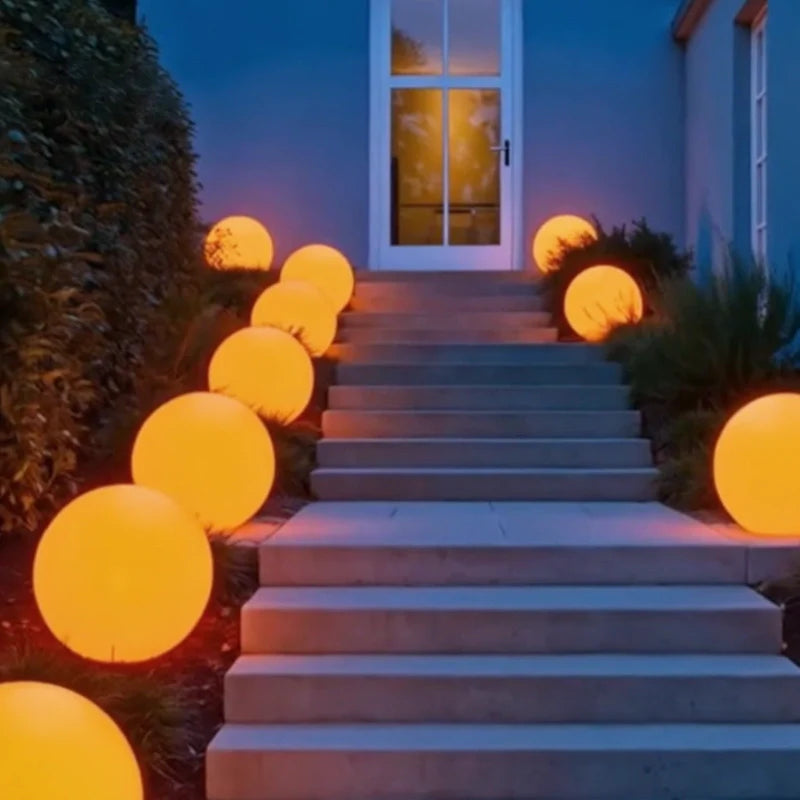 Sferische tuinlamp – Weerbestendig, 16 kleuren met afstandsbediening voor decoratie binnen en buiten