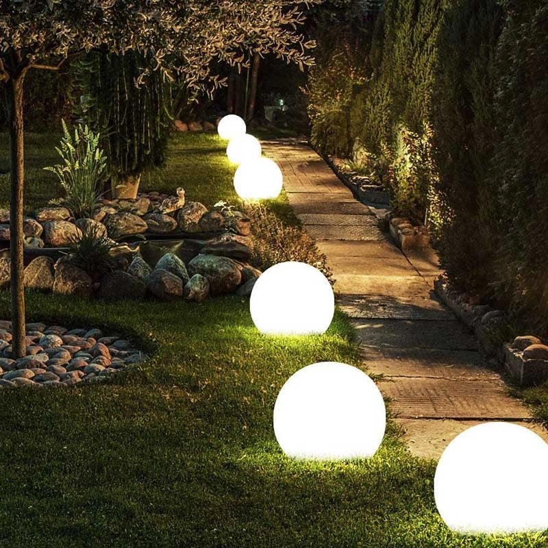 Sferische tuinlamp – Weerbestendig, 16 kleuren met afstandsbediening voor decoratie binnen en buiten