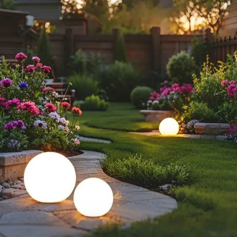 Sferische tuinlamp – Weerbestendig, 16 kleuren met afstandsbediening voor decoratie binnen en buiten