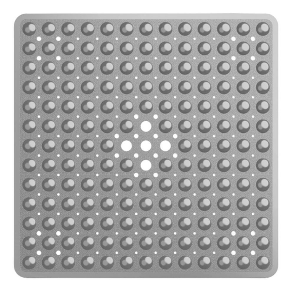 Skridsikker Badmåtte – Hvid PVC, Minimalistisk Design til Bad eller Brusekabine
