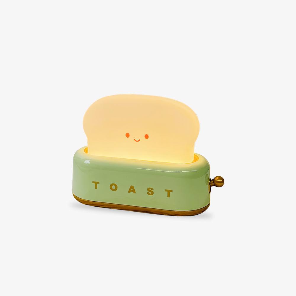 Toaster Nattelys – Metal og Akryl, Varm Hvid til Soveværelse eller Studenterbolig Dekoration