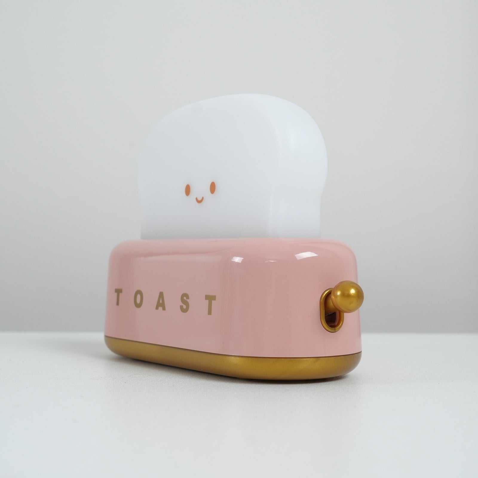 Toaster Nattelys – Metal og Akryl, Varm Hvid til Soveværelse eller Studenterbolig Dekoration
