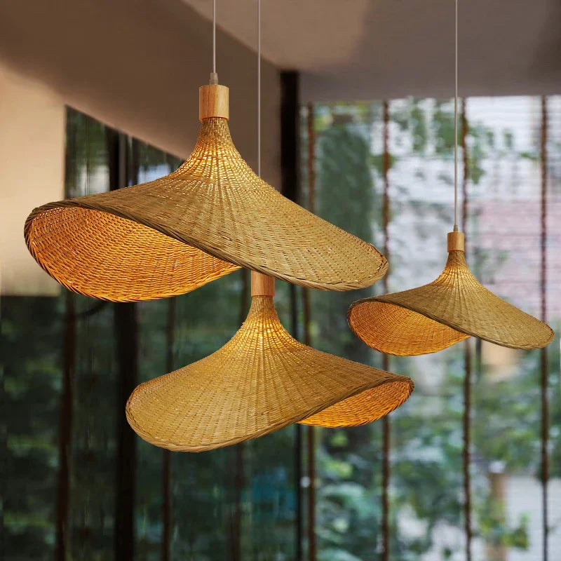 Lampa wisząca Bamboo – styl bohemy do jadalni lub salonu