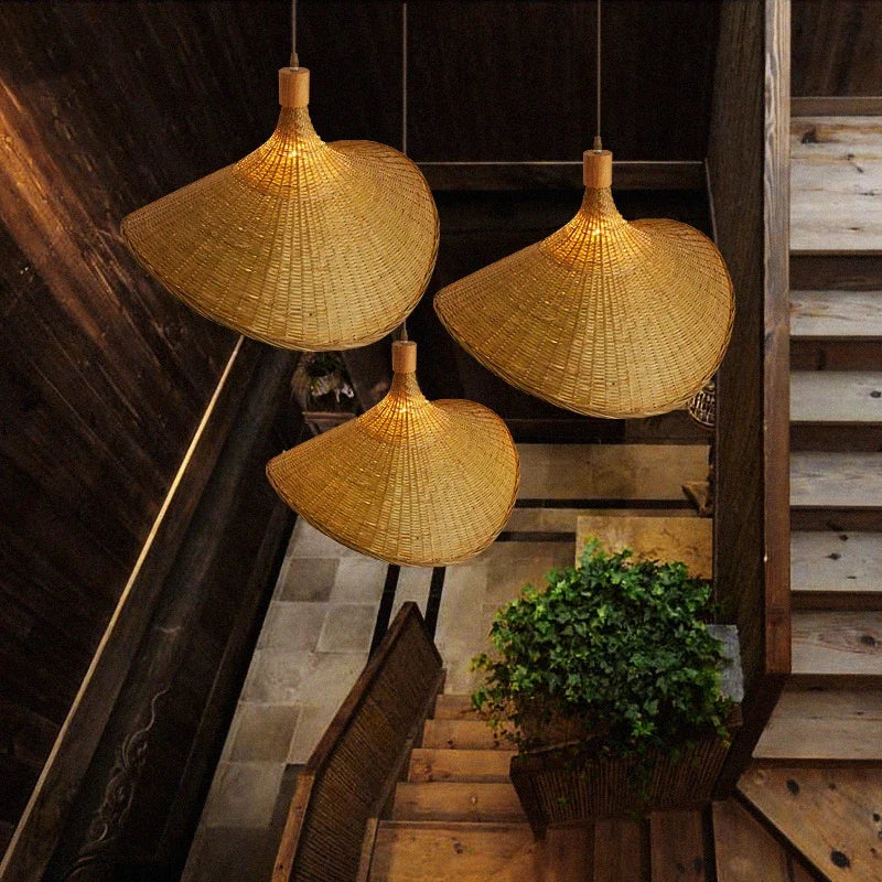 Lampa wisząca Bamboo – styl bohemy do jadalni lub salonu