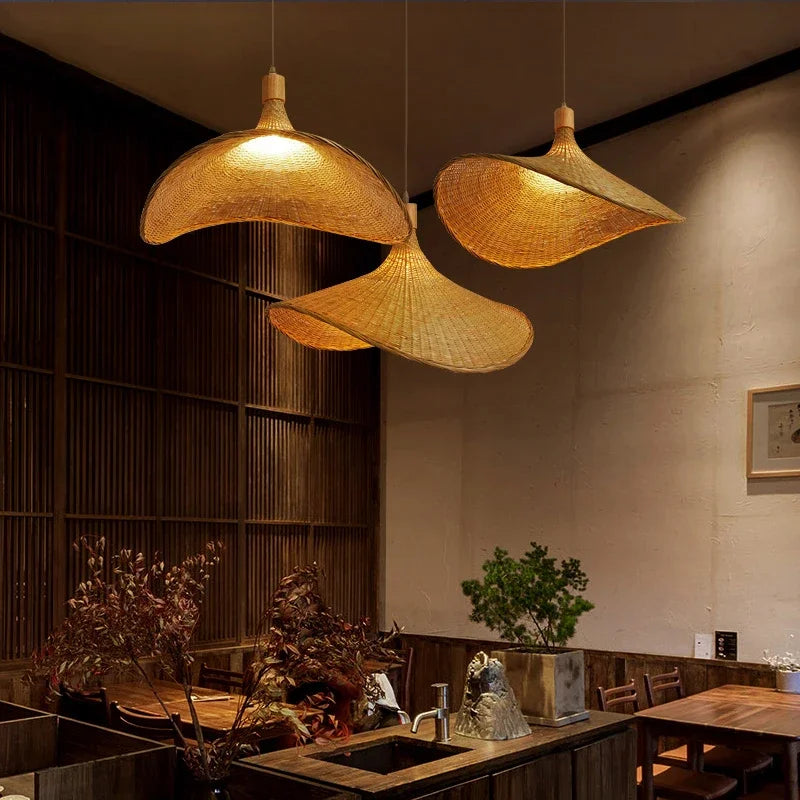 Lampa wisząca Bamboo – styl bohemy do jadalni lub salonu