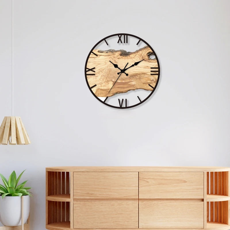 Transparent wall clock – Modern simple design of acrylic for living room, bedroom, or office