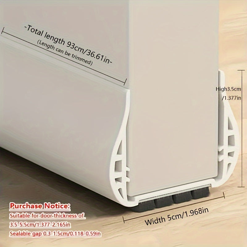 Door stopper – Adjustable gray polyester for energy-efficient insulation and sound protection in the home