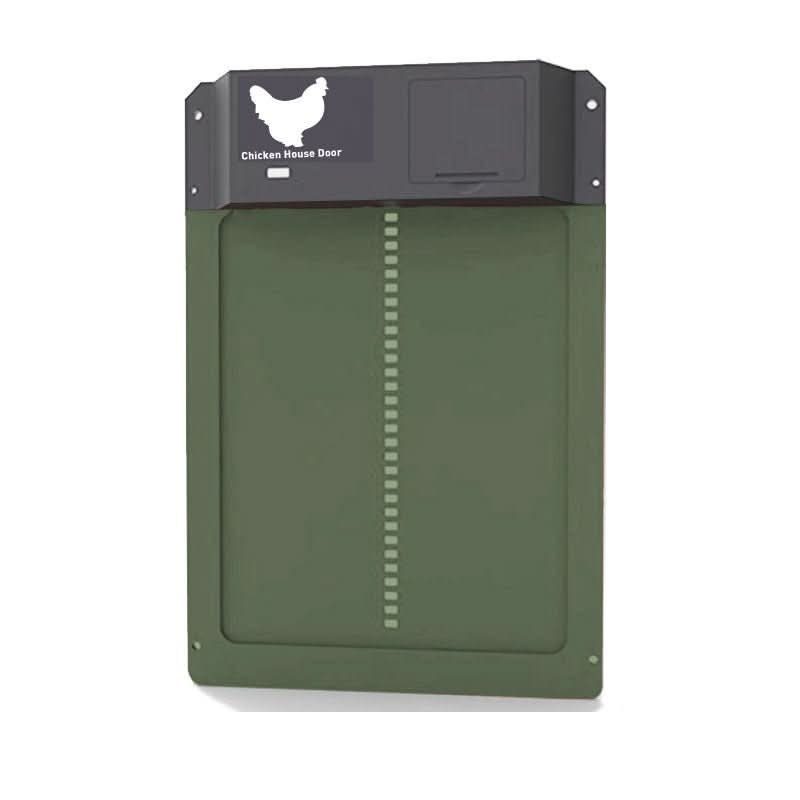 Automatic Chicken Coop Door – Weatherproof, Brown with Light Sensor for Secure Access to the Chicken Coop