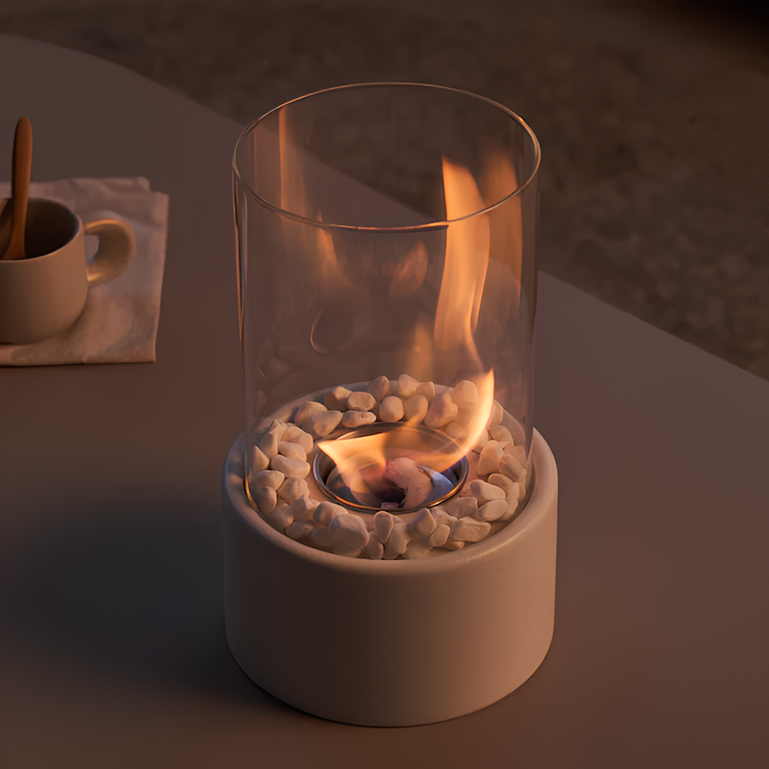 Olie Lampe – Glas og Metal, Elegant Design til Indendørs eller Udendørs Dekoration