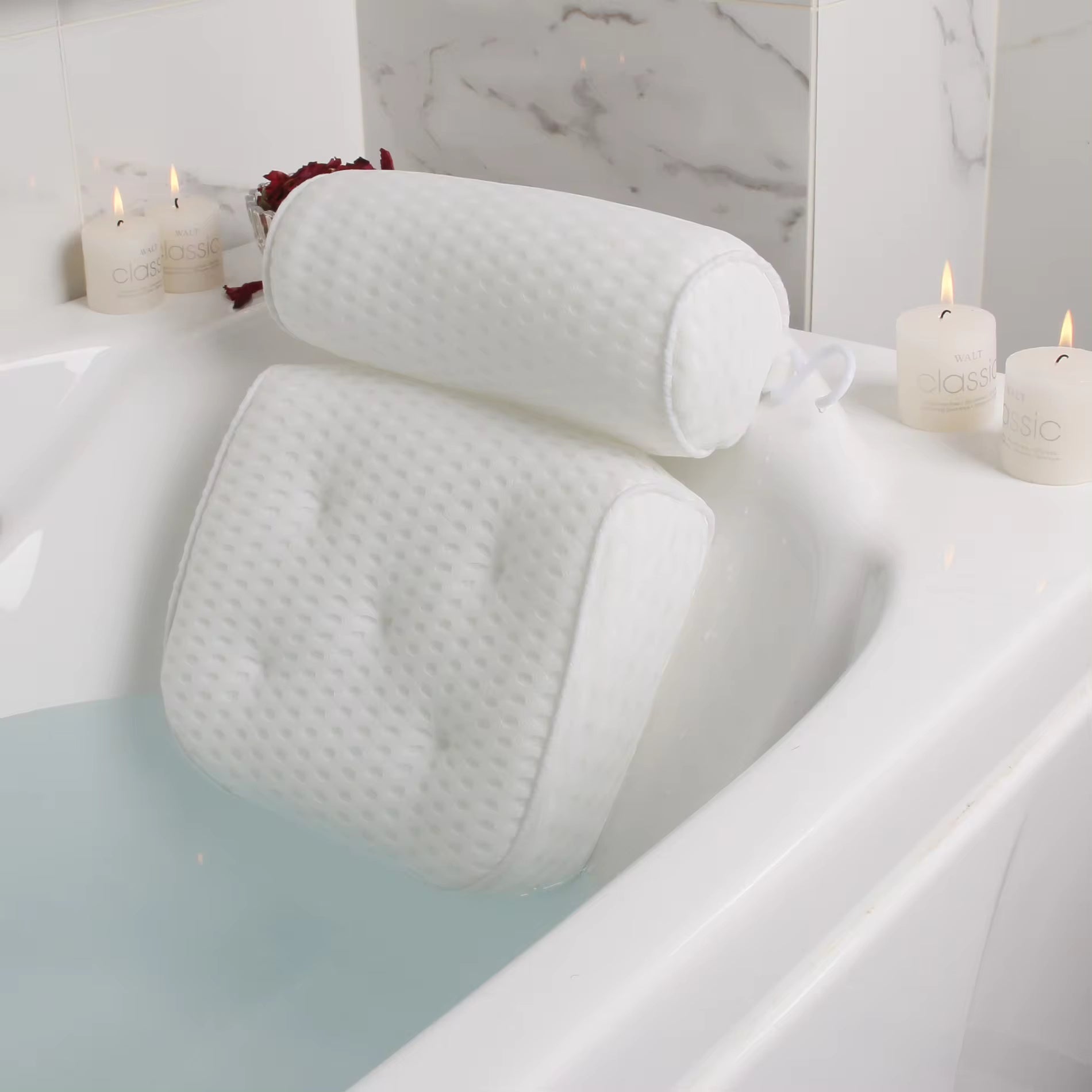 Ergonomisk Badepude – Dobbeltpolstret, Anti-slip for Behagelig Badning i Badekar