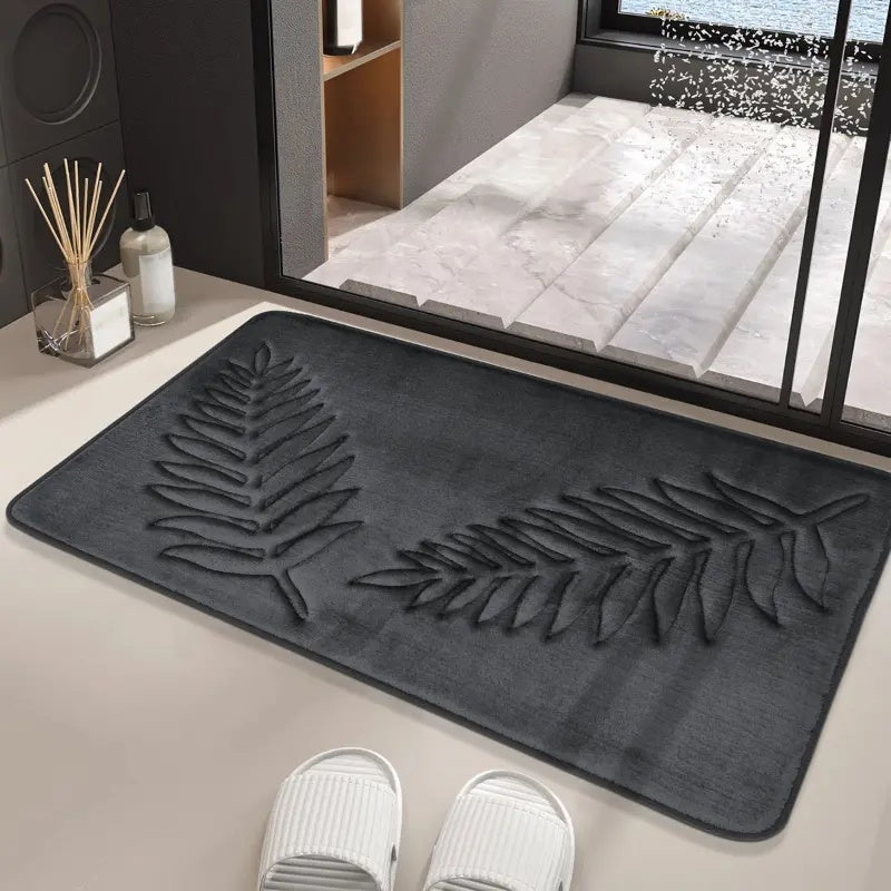 The Bathtub Set – Lush Leaf, Soft Memory Foam in Green for Luxury Bathroom Decor