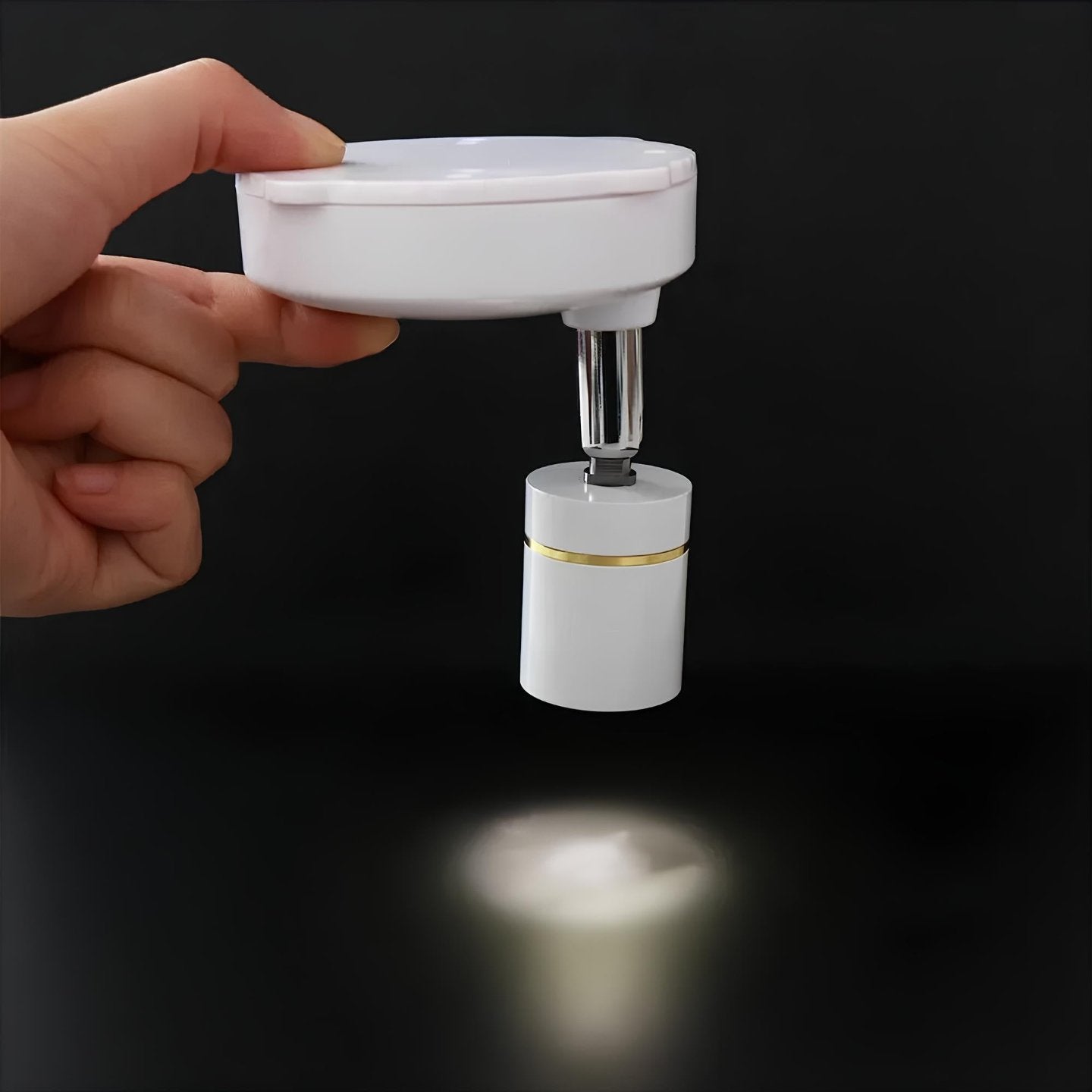 Dimmable Spotlight – White, Modern Wall Lamp with Remote Control for Living Room or Bedroom