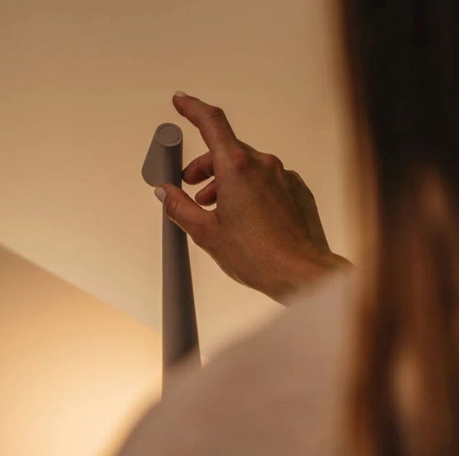 Wire lamp – Aluminum, Minimalist design with touch function for living room or dining room