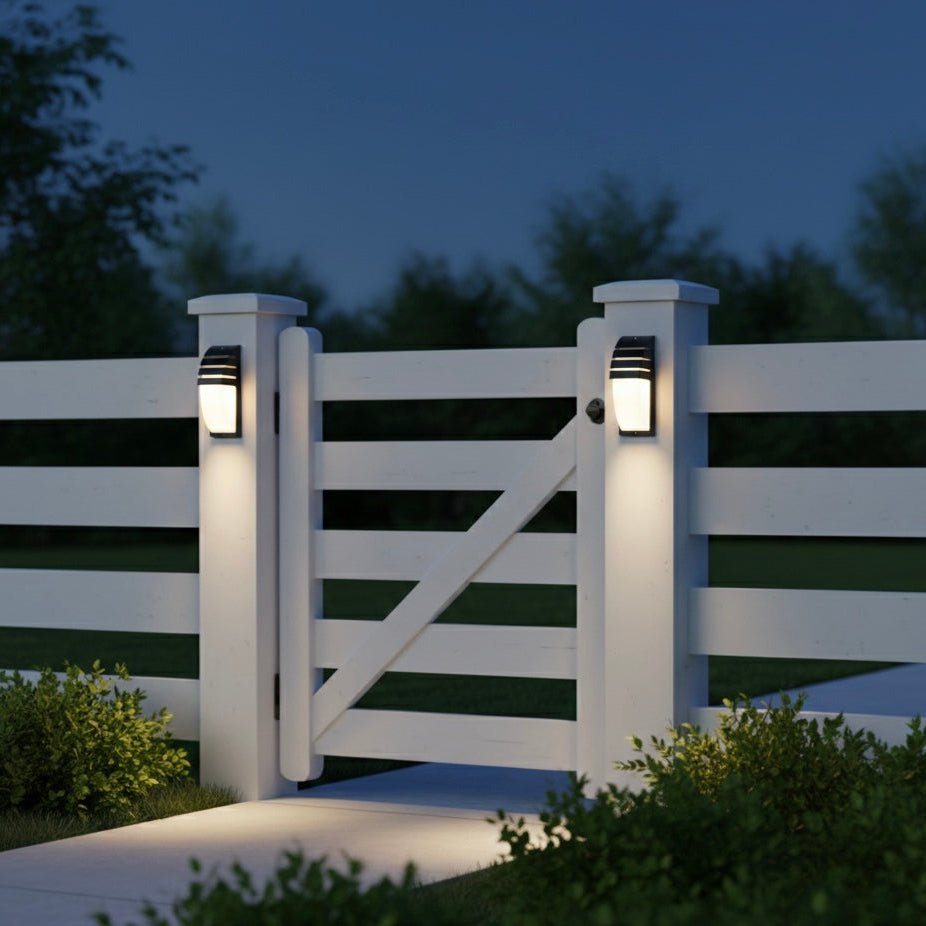 LED Outdoor Lamp – Matte Black, Modern Design for Terrace and Entrance