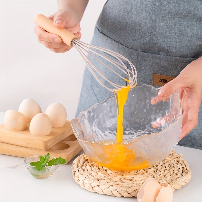 Silicone Kitchen Utensil Set – 26-piece, Heat Resistant with Wooden Handle for Home Kitchen or Professional Cooking Areas