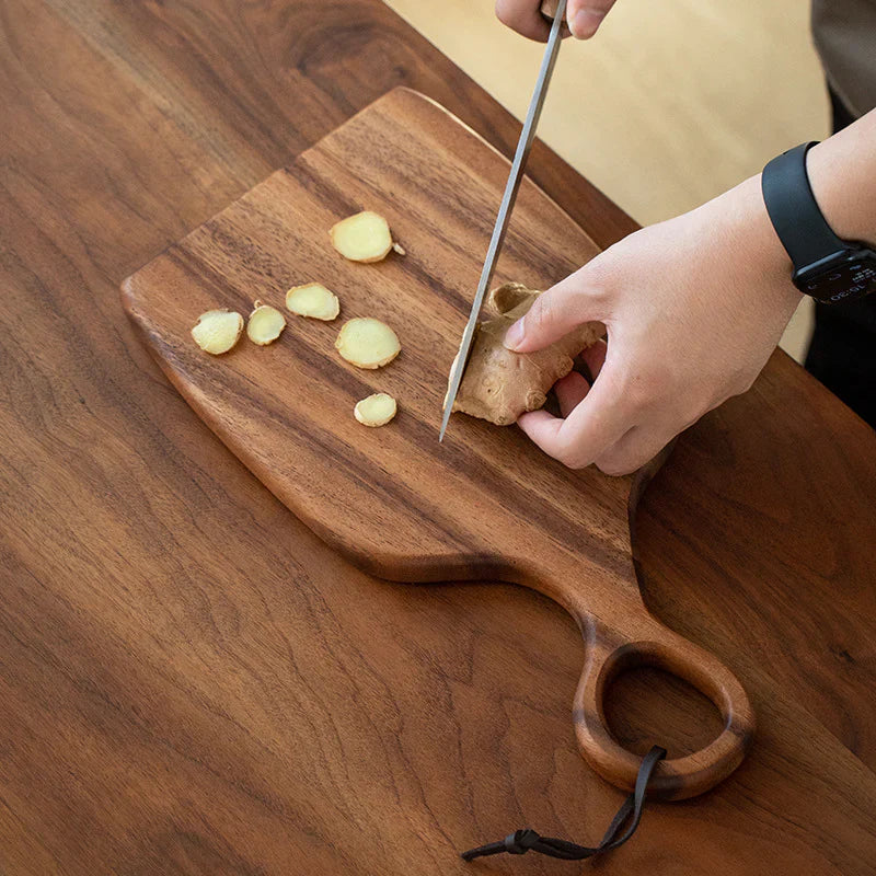 Walnut Cutting and Serving Board – Double-sided, natural design for kitchen and table decoration
