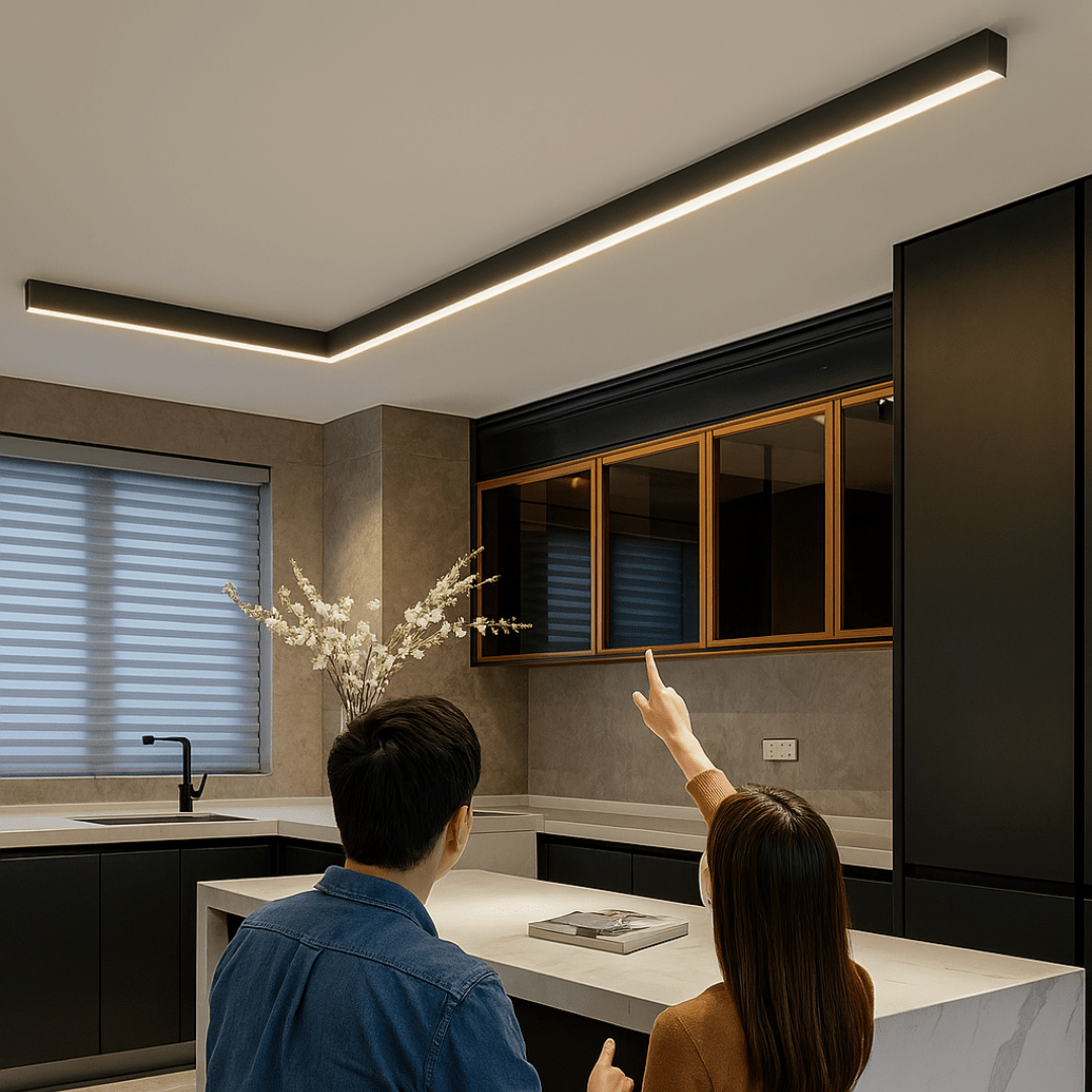 LED Loftlampe – Aluminium, Skandinavisk Design til Stue eller Kontor