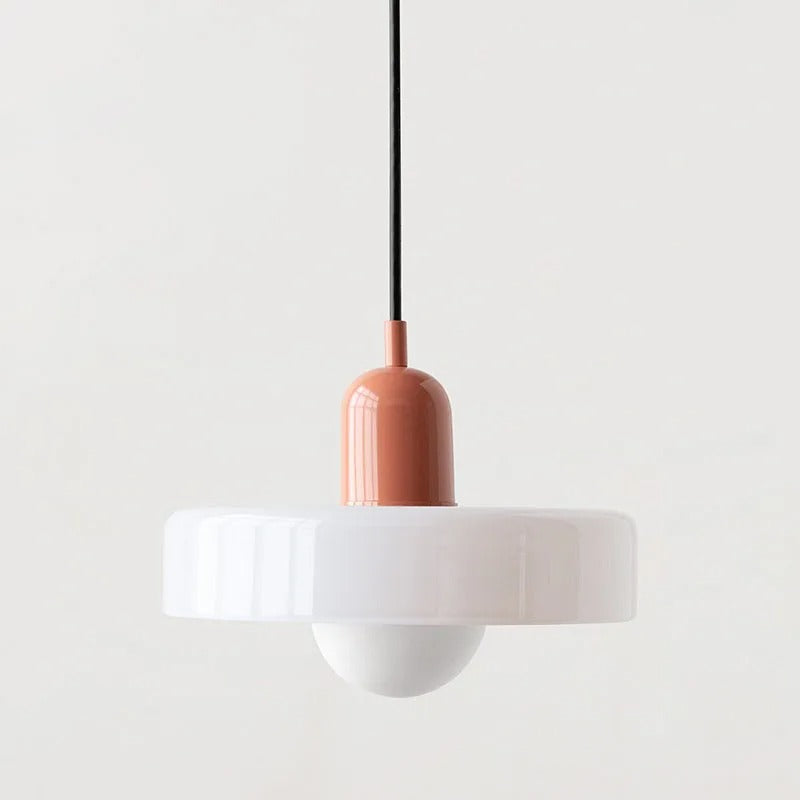 Szklana lampa wisząca – elegancki styl doniczki, zapewniająca nastrojowe oświetlenie w jadalni lub sypialni