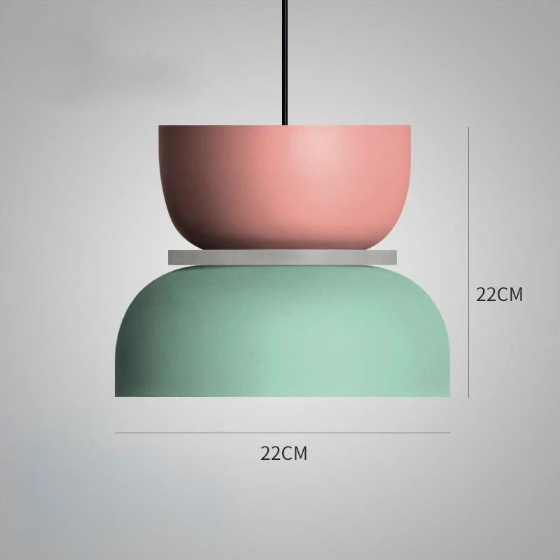 Skandinavisk Pendellampe – Pastel Farve, Moderne Design til Stue eller Spisestue