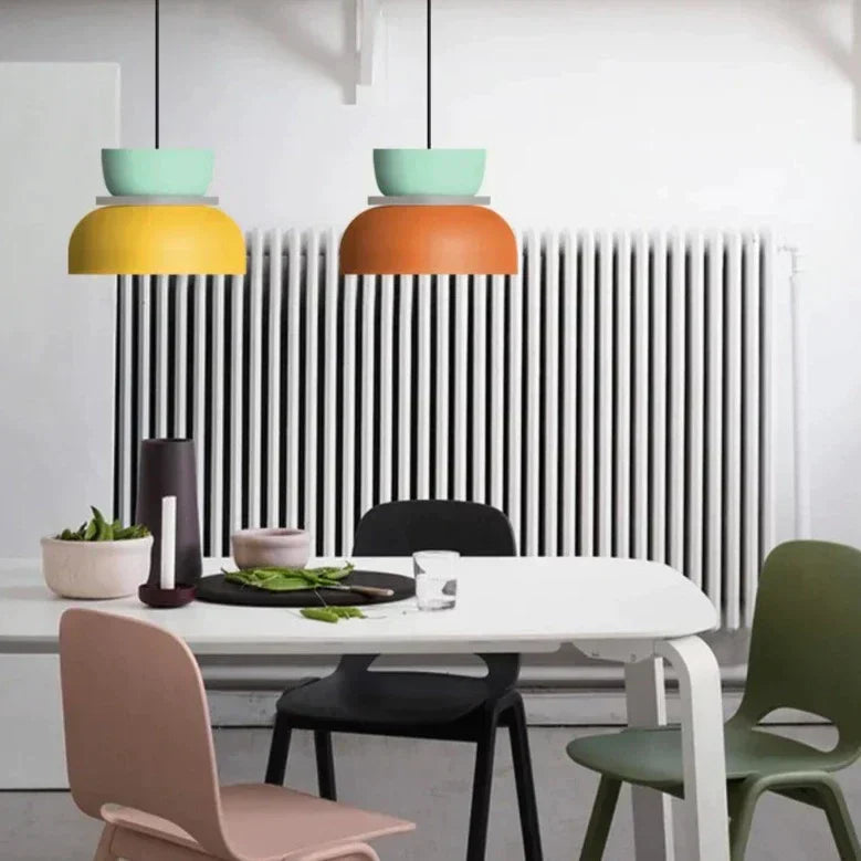 Skandinavisk Pendellampe – Pastel Farve, Moderne Design til Stue eller Spisestue