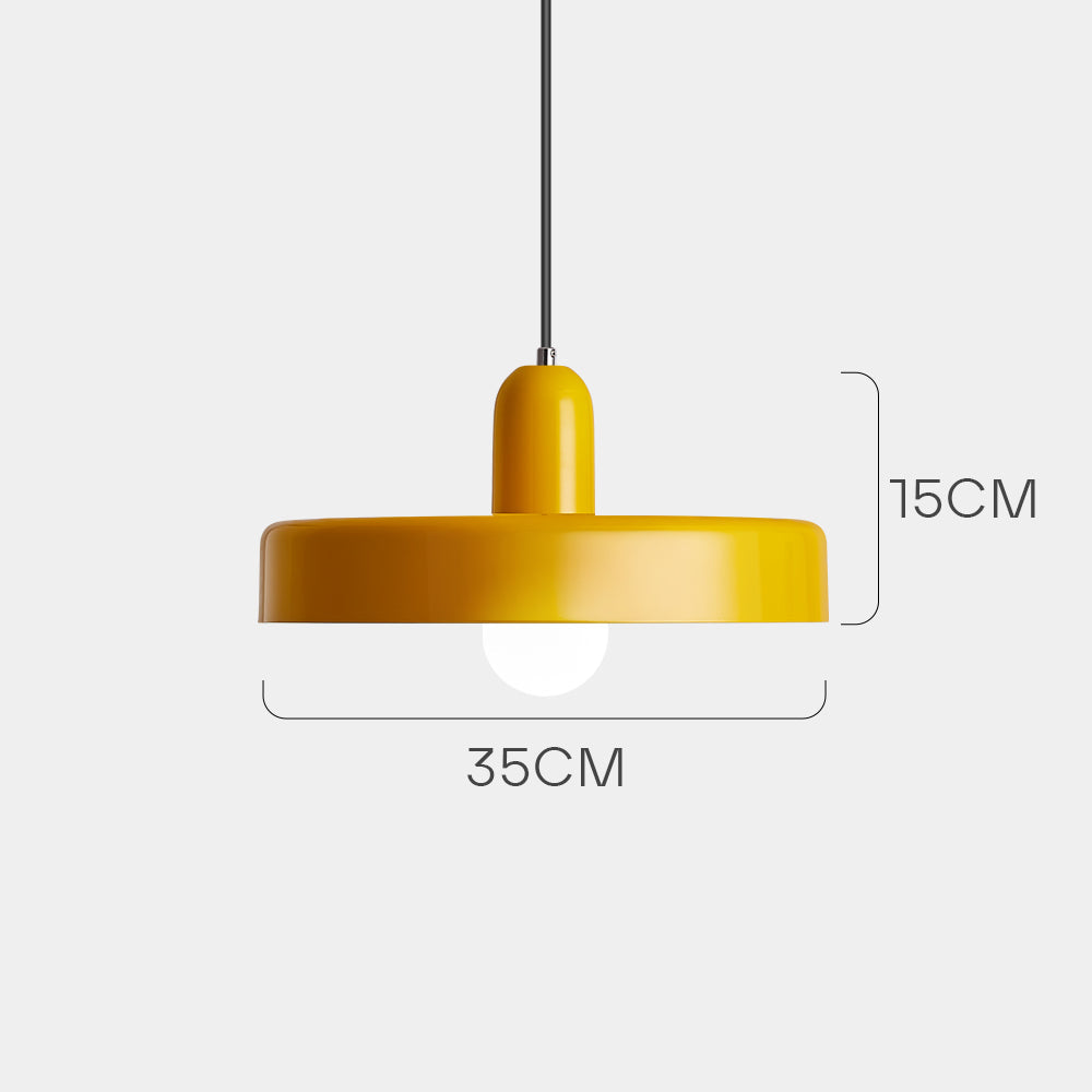 Pendellampe - Moderne designlampe i farverigt jern til spisebordet, køkkenet eller stuen.