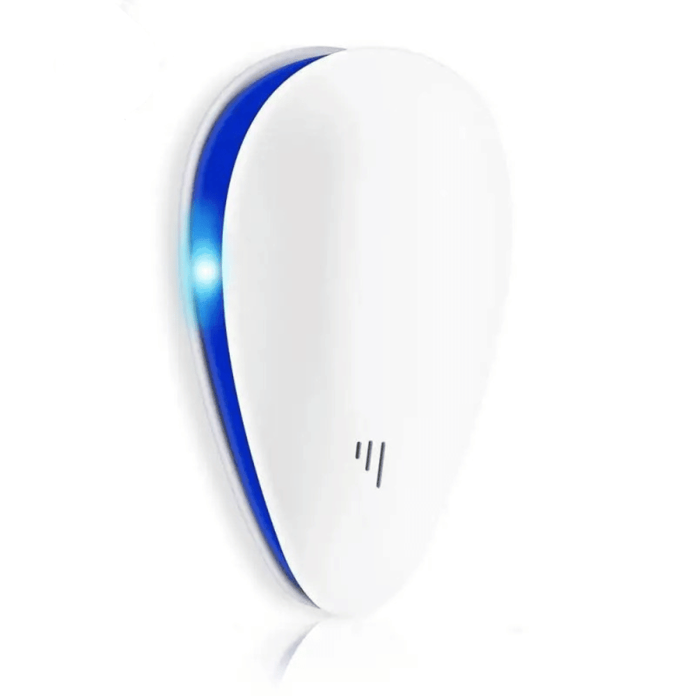 Ultrasone Pest Repeller – White, Chemical-Free for the Living Room, Kitchen, or Bedroom