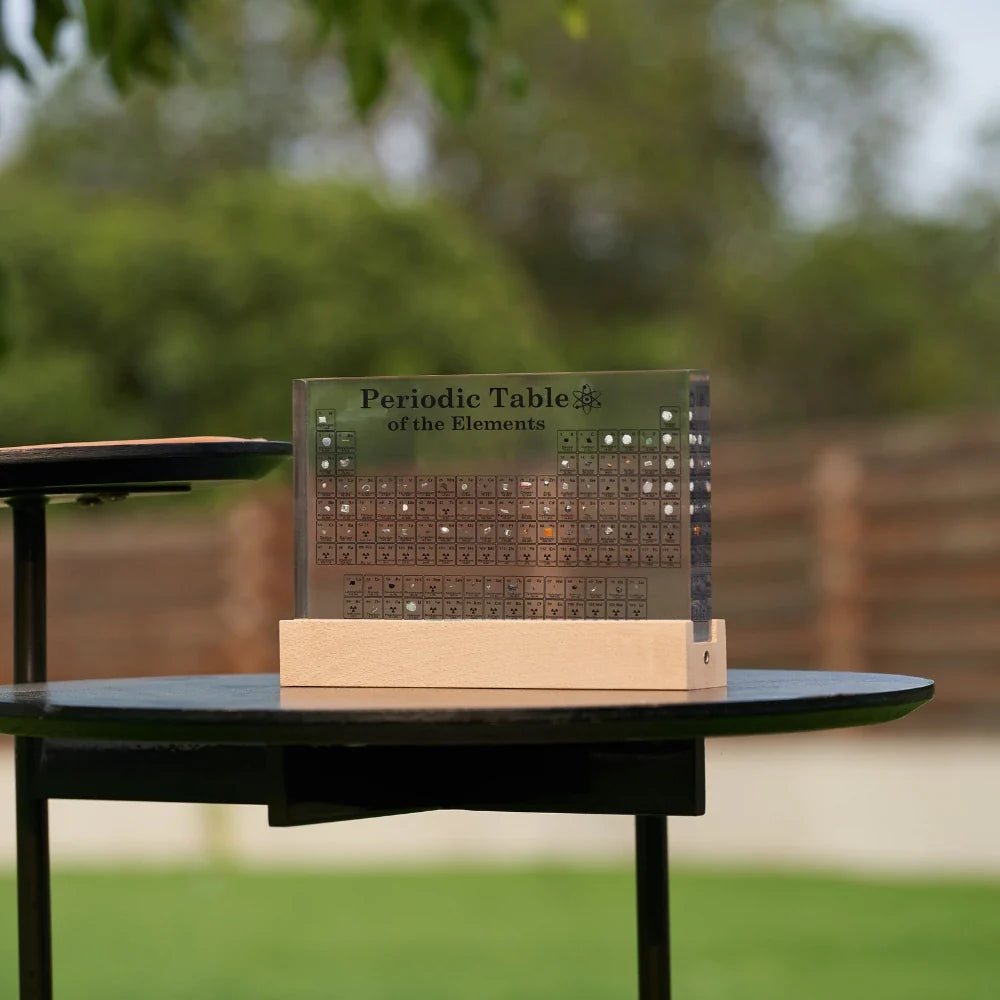 Acrylic Periodic Table – 83 Real Elements with Lighting for Educational Decoration and Interior Accent