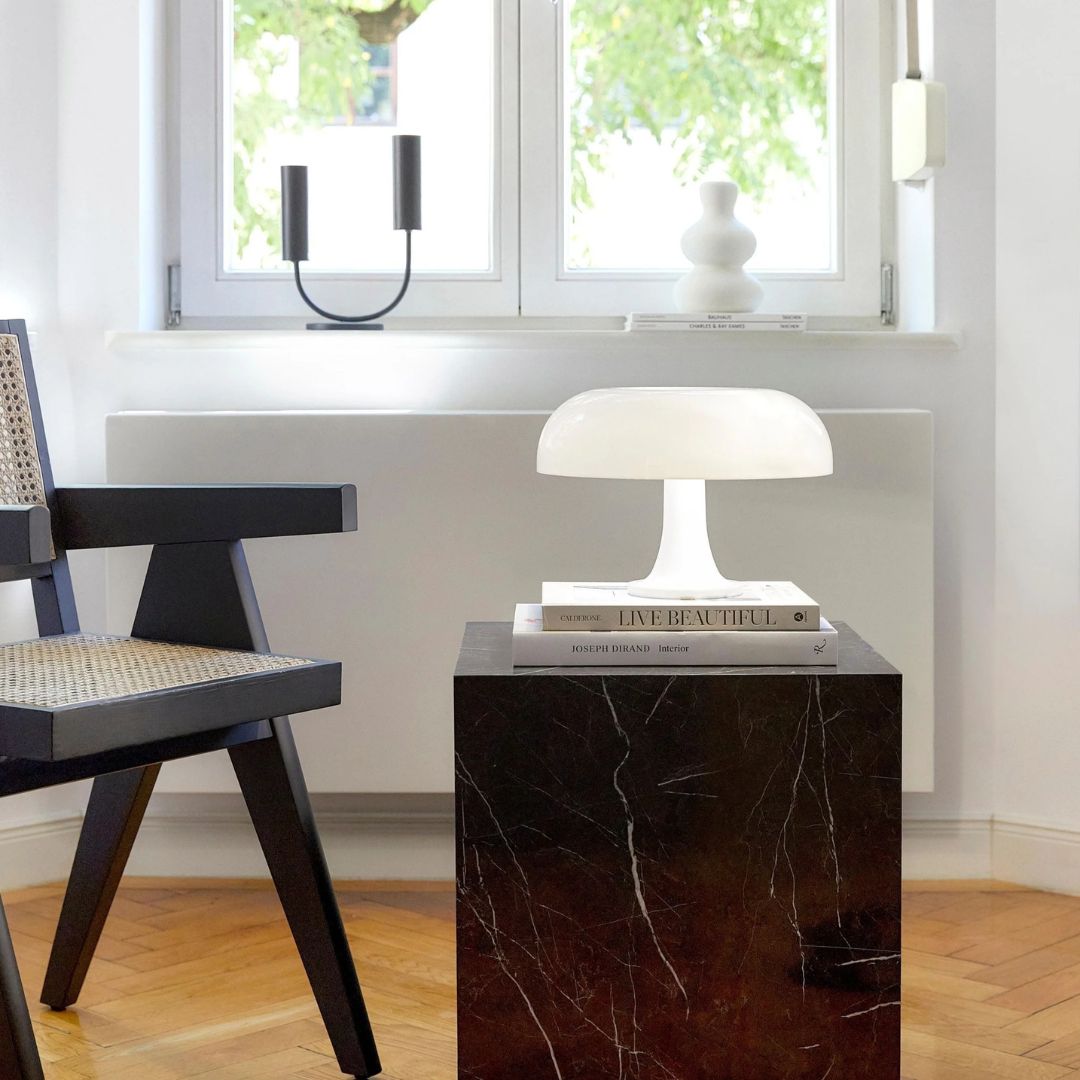 Retro tafellamp – dimbare lamp van ijzer en glas voor de woonkamer of slaapkamer