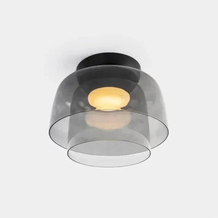 Scandinavische glazen plafondlamp – modern design met driekleurige ledverlichting voor de woonkamer of eetkamer