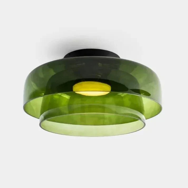 Scandinavische glazen plafondlamp – modern design met driekleurige ledverlichting voor de woonkamer of eetkamer
