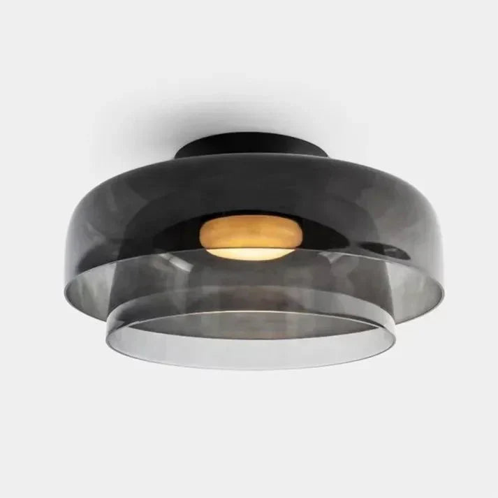 Scandinavische glazen plafondlamp – modern design met driekleurige ledverlichting voor de woonkamer of eetkamer