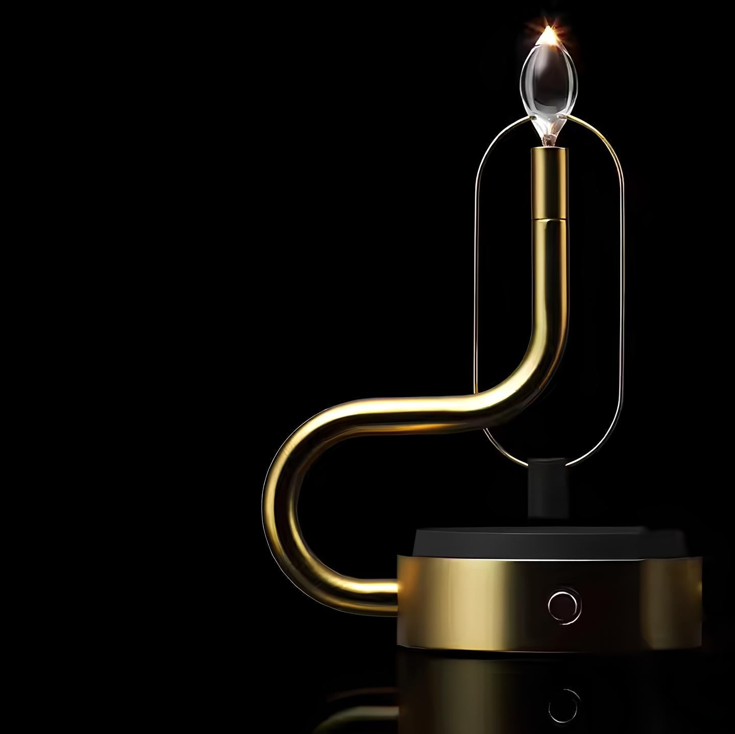 Vintage Pendule Lampe – Glas og Aluminium, Varm Hvid LED Belysning til Stuen eller Haven