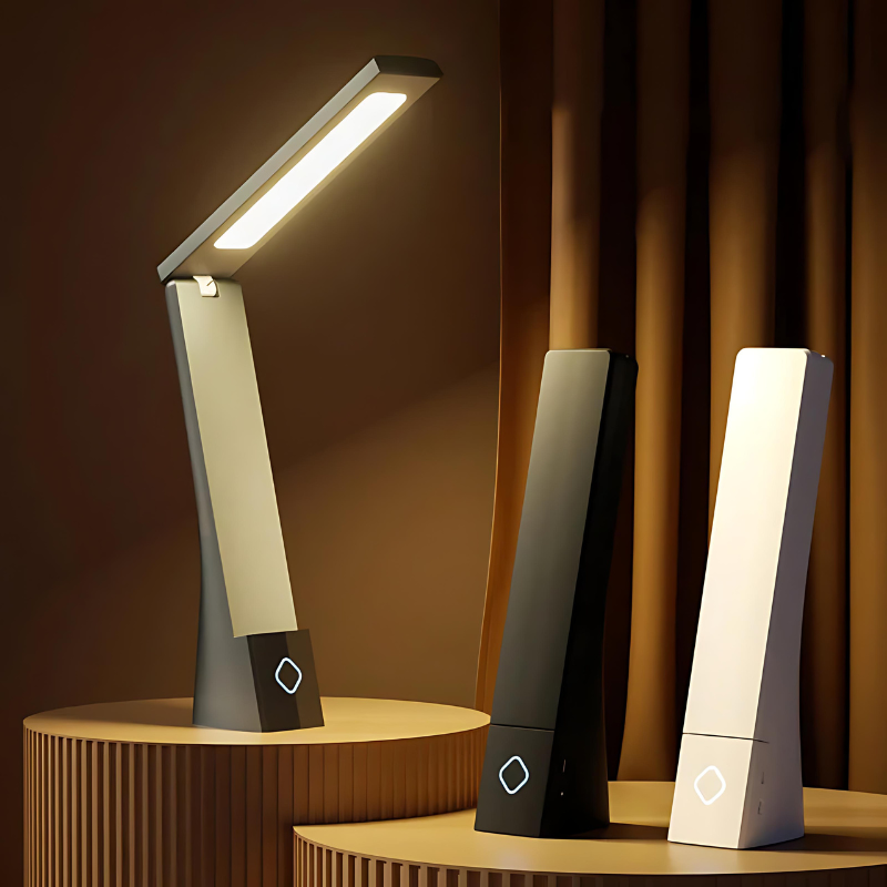Black and white, simple design with touch control for home or office