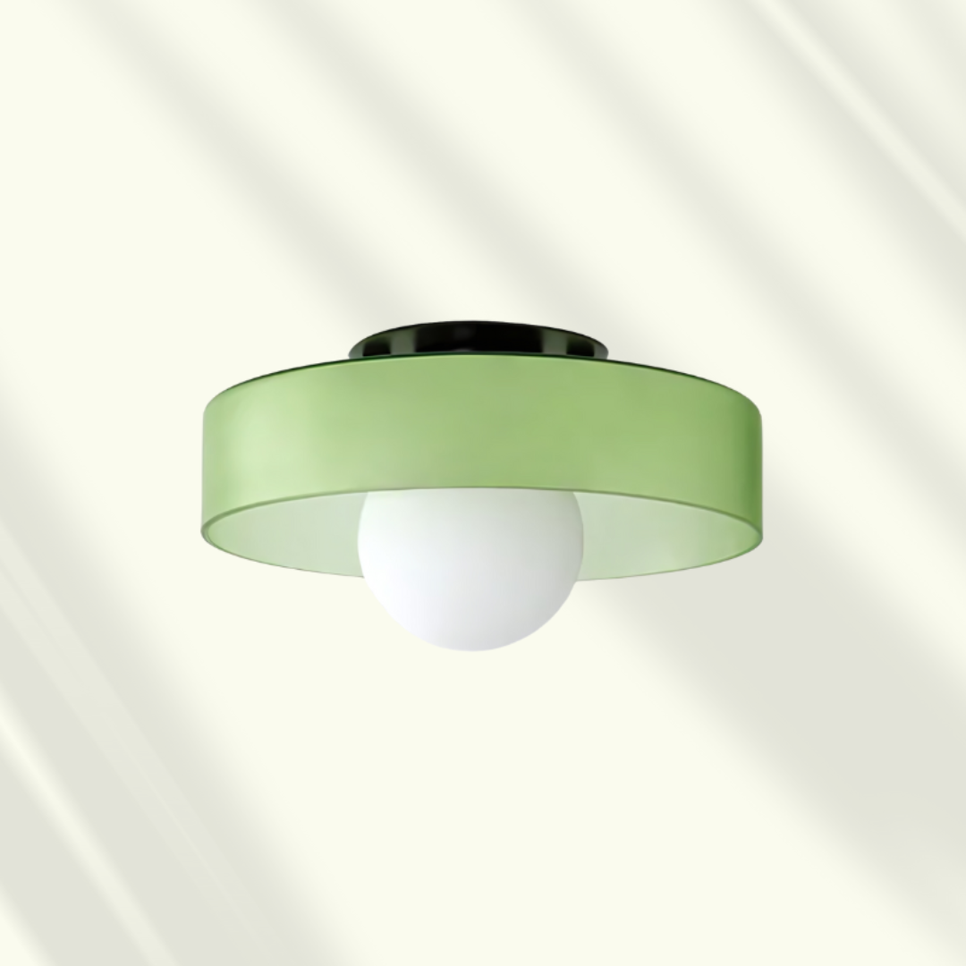 Modern LED Loft Lamp – Glass, Dimmable Light for Living Room, Bedroom or Office