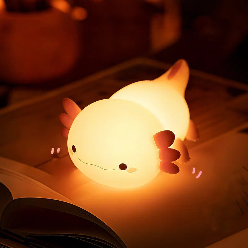 Squeeze Night Light – Animal Design, Warm White Light for Children's Room or Play Area