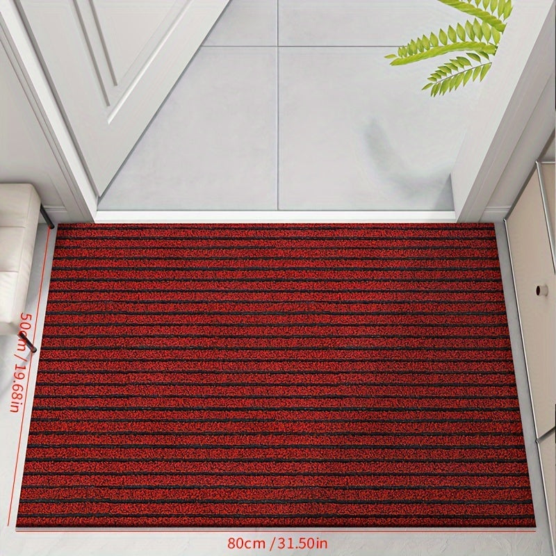 Durable door mat - Gray, Durable polypropylene for outdoor use at main entrance or terrace
