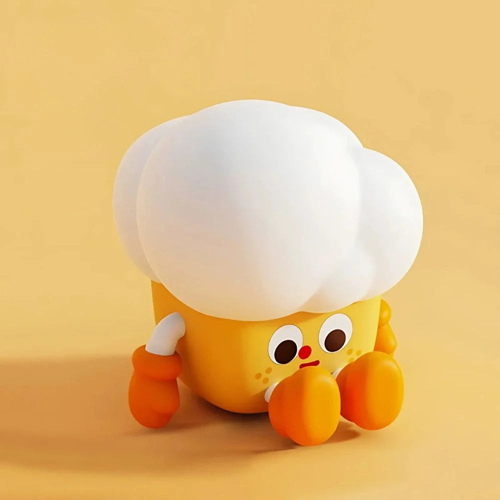Squeeze Night Light – Animal Design, Warm White Light for Children's Room or Play Area