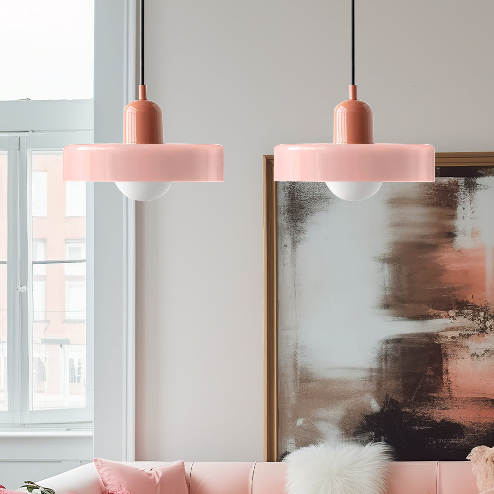 Double Pendant Lamp – Modern Glass Design Lamp with Two Light Sources for Dining Table or Living Room